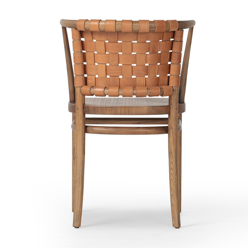 Penelope Leather Upholstered Arm Chair