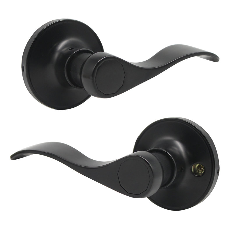Passage (Hall & Closet) Door Lever, Black