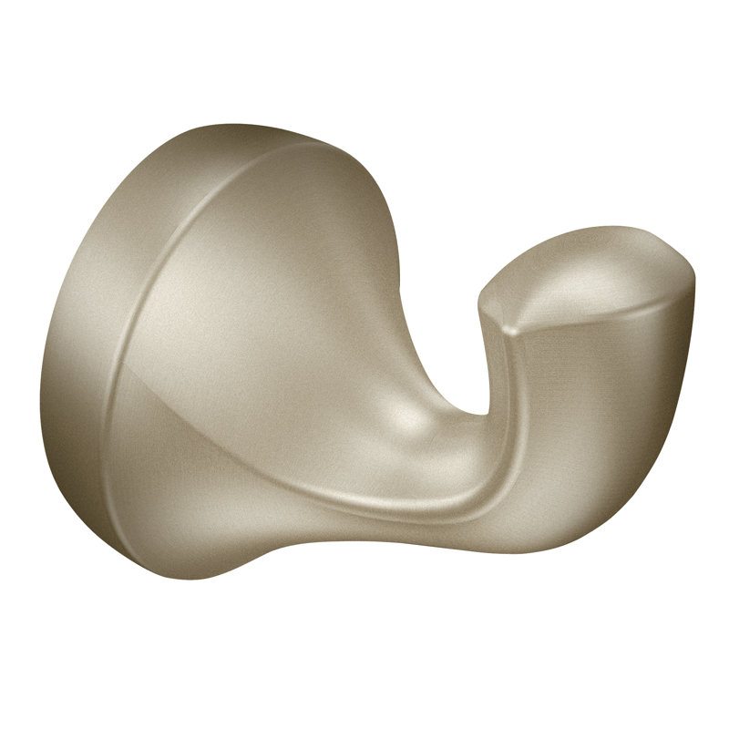 Eva Wall Mounted Robe Hook, Brushed Nickel