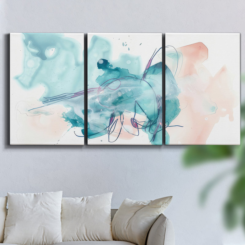 Dreamscape, reproduction sur toile 3 pièces, H 36 po x l 72 po x P 2 po