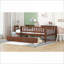 Lit de jour simple en bois de pin massif avec 2 tiroirs noyer - Multifonctionnel peu encombrant pour les petits espaces-546479389