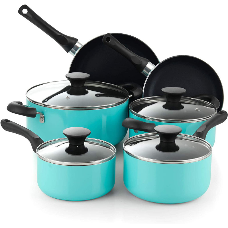 Batterie de cuisine antiadhésive en aluminium 10 pièces Cook N Home
