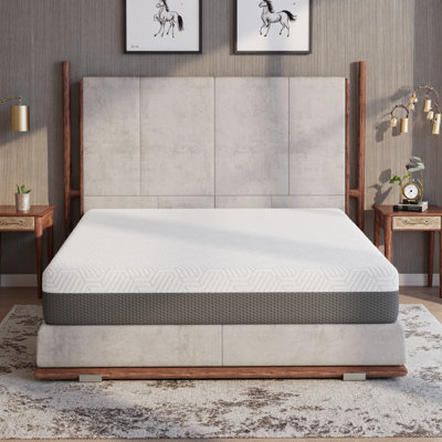 Matelas triple couche en mousse de refroidissement pour dormeuses chaudes, lit simple TG de 12 po - Soulagement de la pression et soutien de la colonne vertébrale, certifié CertiPur-US, conception de lit dans une boîte