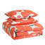 Unikko Orange/Green/White Organic Cotton Duvet Cover Set-408159260-467131657