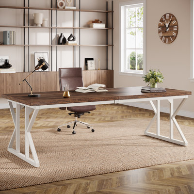 Metal Base Computer Desk