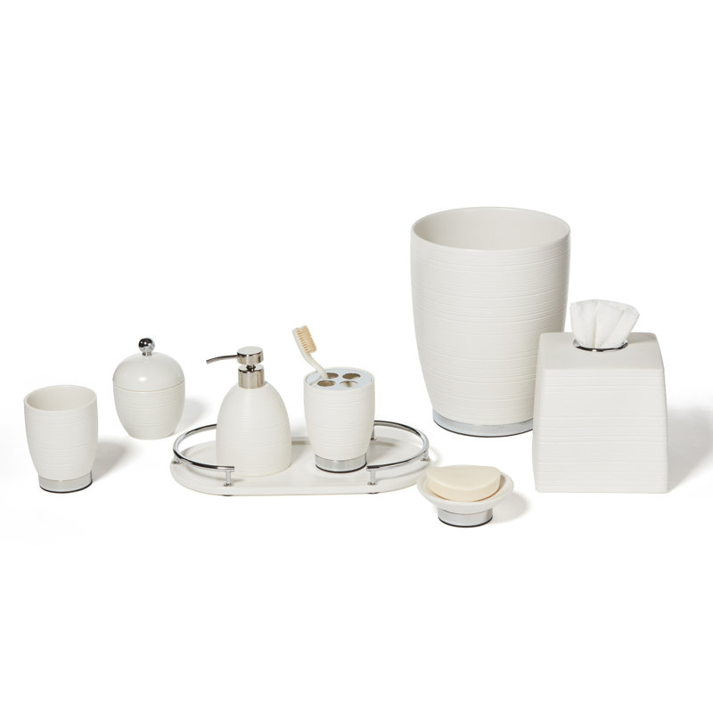 Dubai (SS trim) bathroom accessory set