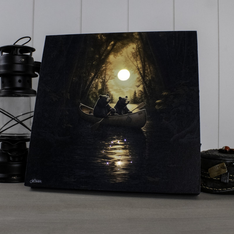 Bear Expedition 10x10 Lighted Fiber Optic Canvas