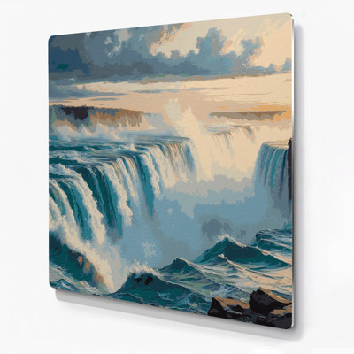 Cities Niagara Falls Grey Metal Wall Art