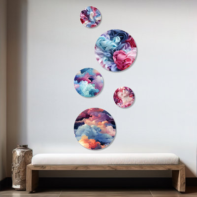 Cordaryl - Abstract Abstract Round Wall Art Set Of 5