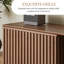 Modern Walnut Extendable TV Stand, Adjustable 63"–87" Console with Storage for TVs up to 85"