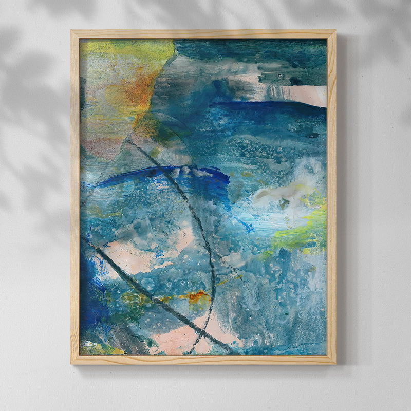 SpringWindsII Framed Print - Solid Wood, 11" H x 9" W