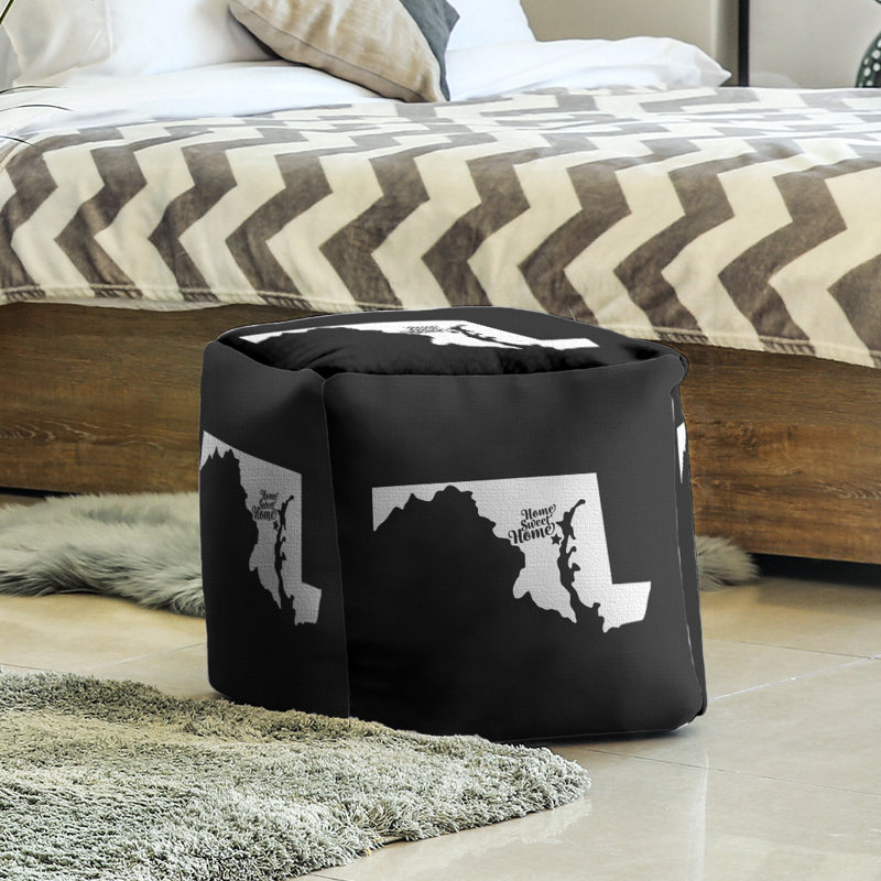 Repose-pieds à cubes annapolis the home, Noir