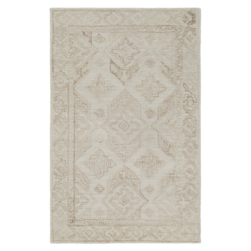 Tapis d'intérieur en laine touffeté à la main Reminisce, 5 pi x 8 pi