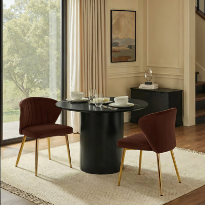 Euclid Modern Tufted Velvet Wingback Dining Chair