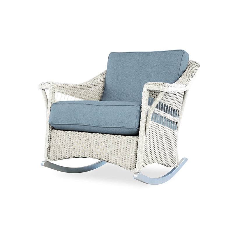 Nantucket Outdoor Rocker Chair, Callen Driftwood, Antique White