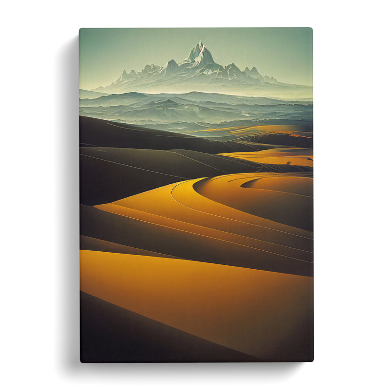 Serene Mountain Landscape - Wrapped Canvas, 50cm H x 35cm W x 3cm D