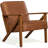 26.5" Wide Solid Wood Frame Upholstered Mid Century Accent Chair, Modern Armchair-941512337