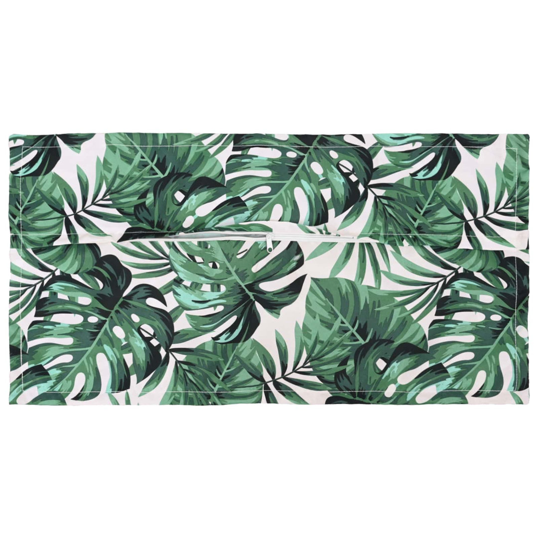 Vidaxl Cushion Cover 12 Pcs Houten Leaf Pattern 45 X 45 Cm Polyester, Green - Image 2