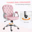 Chaise de bureau pivotante avec support lombaire en polyester, hauteur réglable, roulettes-917610492