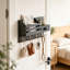 Porte-clés mural en bois avec organisateur de courrier, porte-clés avec crochets, tiroir et tablette, décoration d'entrée de style campagnard