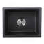 Évier de bar en quartz avec crépine L 13,77 po x l 17,71 po Quartz