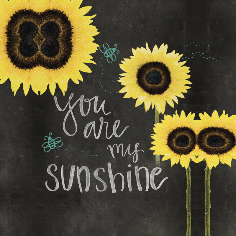 Sunflower Sunshine - Wrapped Canvas Painting, 76cm H x 76cm W x 3.8cm D