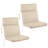 Outdoor Chair Cushion - 45x21.5x3in High Back Outdoor Chair Cushions for Patio Furniture, Rocking, Adirondack or Dining Seats - Water, Fade, and UV-Resistant Fabric Pads with Ties (Tan)-1815799488-1665295153