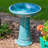 Calais Ceramic Bird Bath - Jade