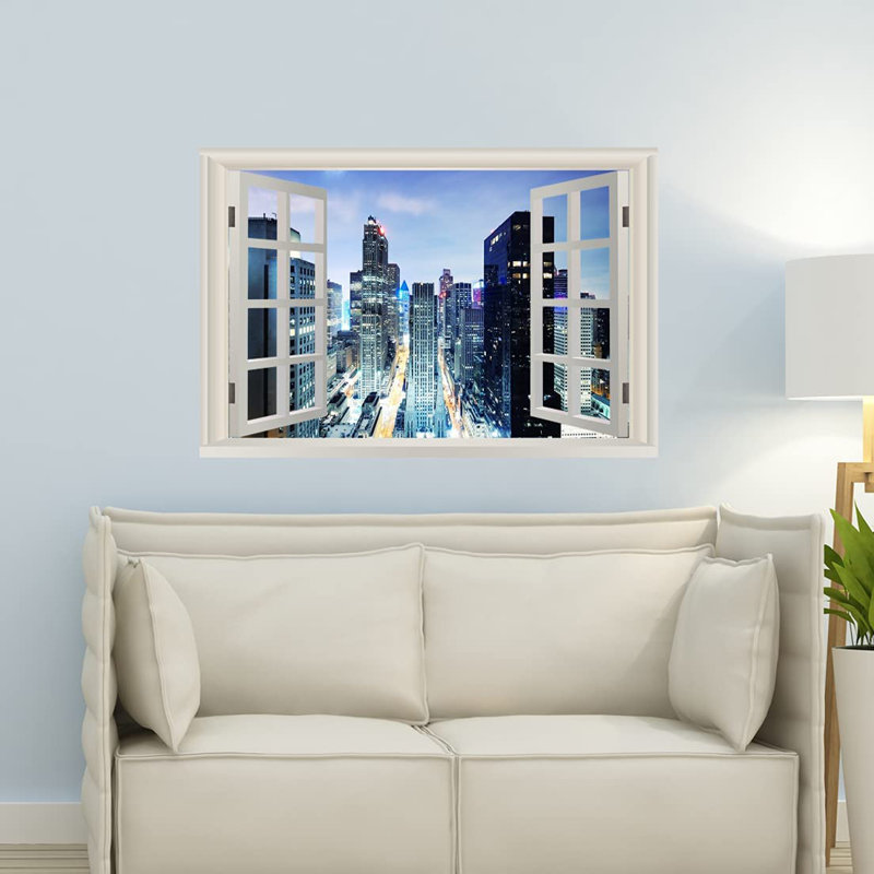 Scenic & Cityscapes Non-Wall Damaging Wall Decal, 36" H x 54" W