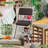 Mican Leather Padded Patio Folding Chair Folding Chair-1703347296