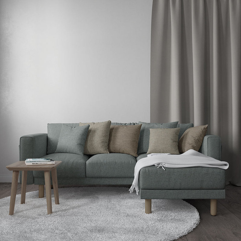 Tissu uni Abbeyshea Endurepel Miura par The Yard, Encre