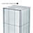 Four-Sided Pegboard Tower Floor Display on Revolving Base. Spinner Rack Stand. Panel Size: 16"W x 60"H