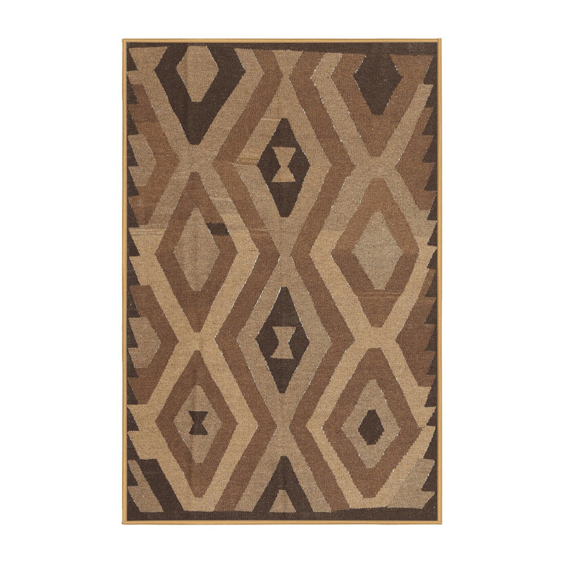 Tapis géométrique brun, Rectangle 5 pi x 8 pi