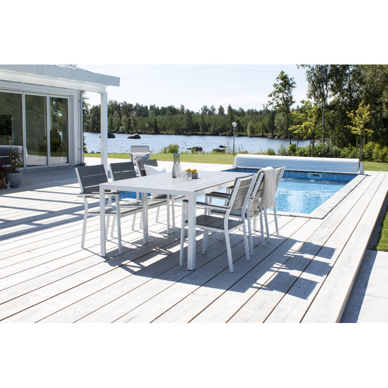 Faiyaz Stacking Patio Dining Armchair with Cushion