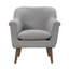 Fauteuil surdimensionné en tissu tissé gris acier l 31,5 po Savona-210779632