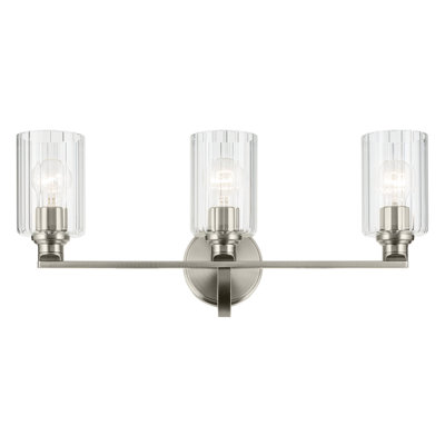 24.25" 3-Light Vanity Light with Glass