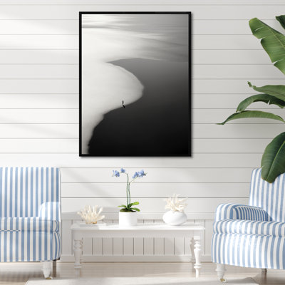 Black And White Minimalism Beach Photo VI " Black And White Minimalism Beach Photo VI "