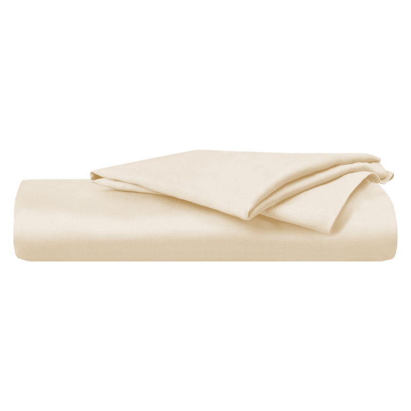 Ensemble de draps-housse rafraîchissants 100% eucalyptus Lyencell TENCEL ™ Delara - Doux, soyeux et respirant, Fog
