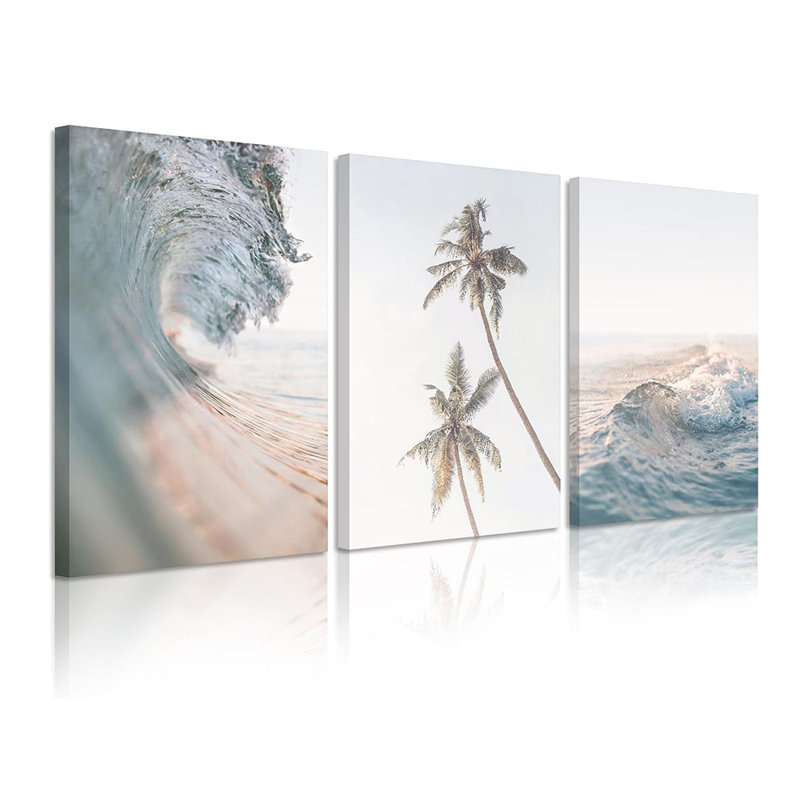 3 Piece Wrapped Canvas Print, 40 cm H x 30 cm W