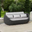 Ensemble de 2 pièces de canapé d'extérieur en aluminium thermolaqué avec table basse-789548730-789548682-805158882