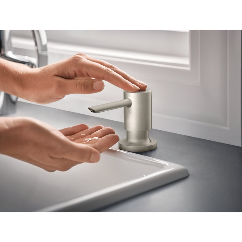 Moen Weymouth Traditional Soap Dispenser, Stainless Steel