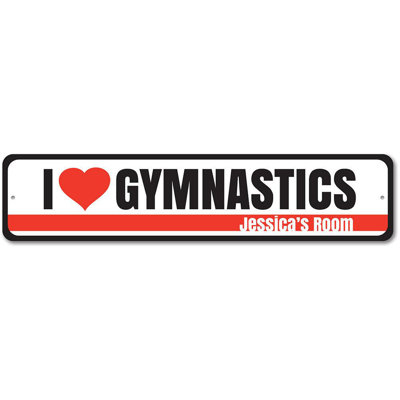 Gymnastics Metal Sign