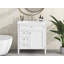 Meuble-lavabo moderne de 30 po Perrin avec motif unique et matériaux durables-123512795
