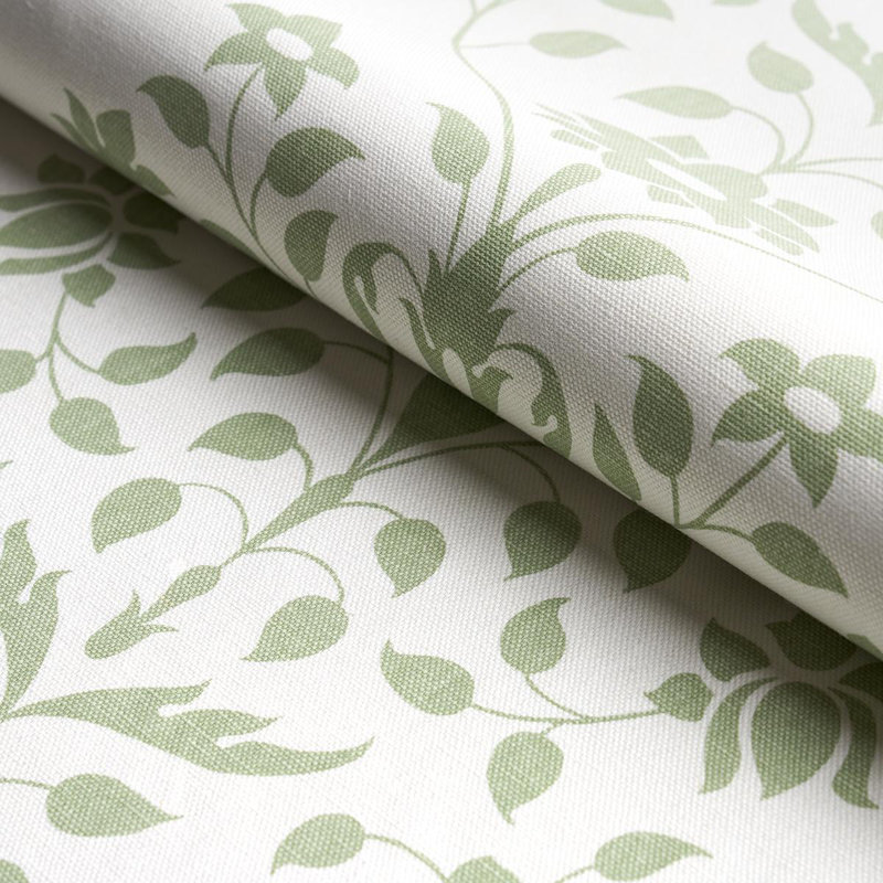 Tissu Schipacher x Marie-Anne Oudejans Jaipur, Vert