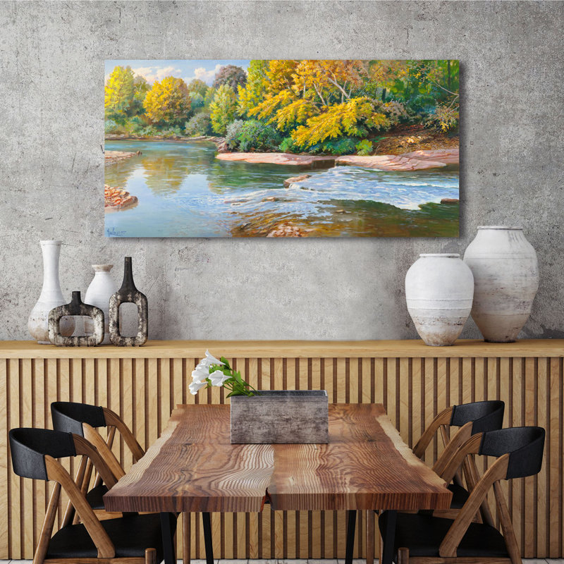 Creek In The Woods by Adriano Galasso - Wrapped Canvas Print, 50cm H x 100cm W x 4cm D