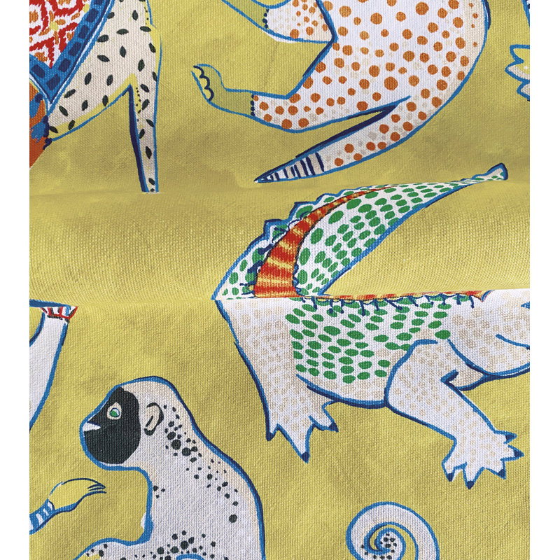 Tissu de coton Hullabaloo, Jaune