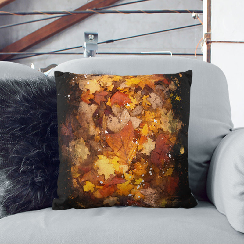 Floral Square Throw Cushion, 40cm H x 40cm W x 15cm D