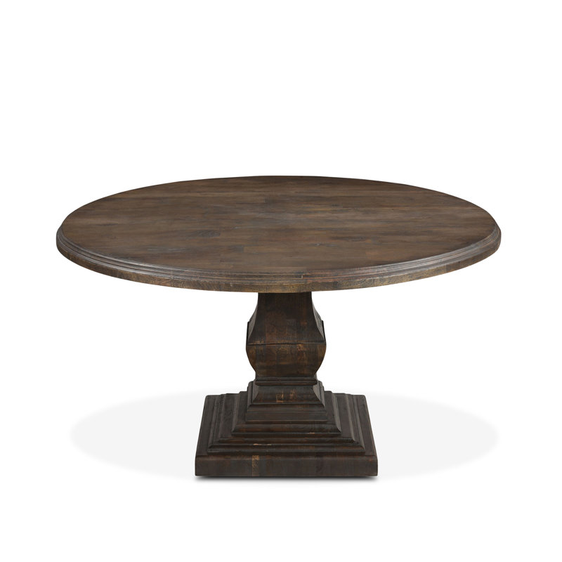 48" Round Dining Table In Weathered Mango