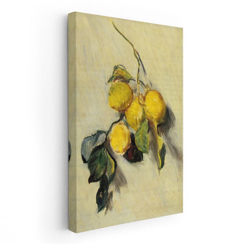 Branche de citrons, 1883, reproduction d'art sur toile, H 48 po x l 32 po