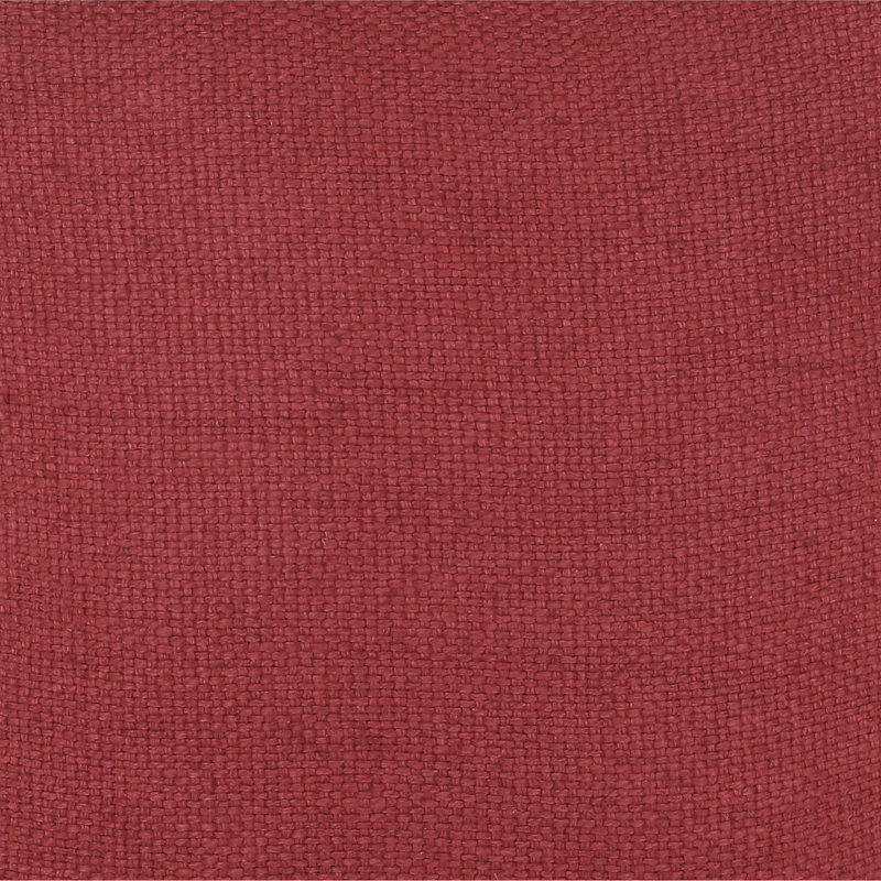 Bellamy 20" x 20" Linen  Blend Square Throw Pillow, Merlot